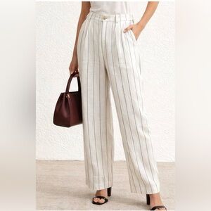 Banana Republic Linen Pleated Pants